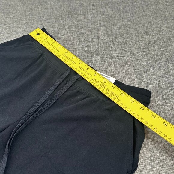 NEW Karen Scott Sport Shorts‎ Black Petite Small Black Cotton Spandex Drawstring - Picture 5 of 13